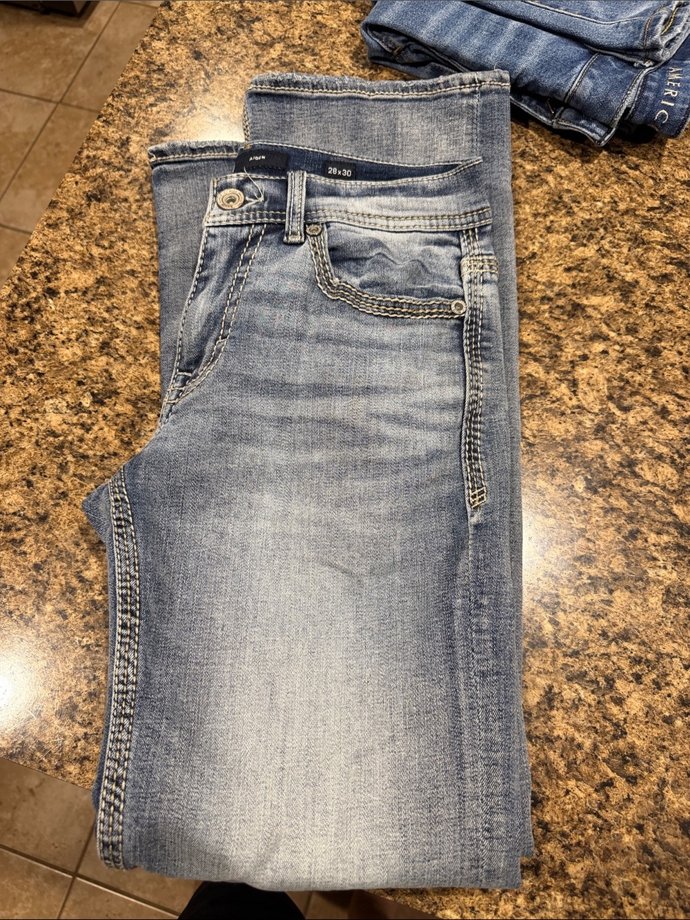 BKE Men’s Light Blue Bootcut Jeans